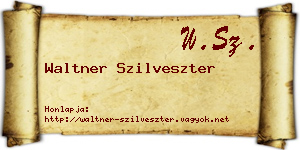 Waltner Szilveszter névjegykártya